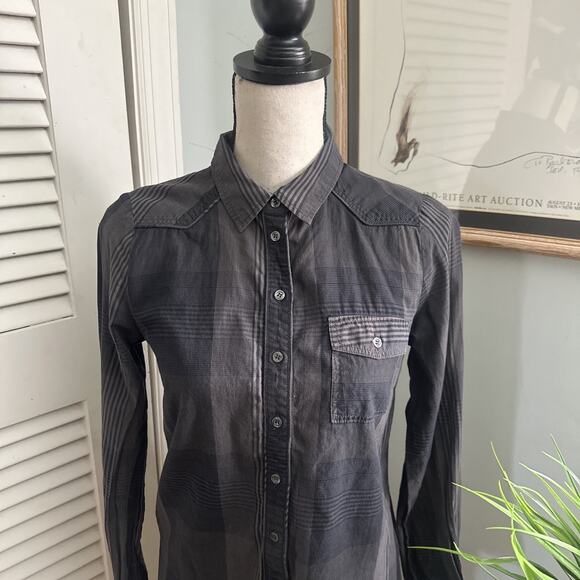 COMPTOIR DES COTONNIERS Shirt Dress Womens 38 US M Gray Minimalist Lagenlook - Picture 2 of 13